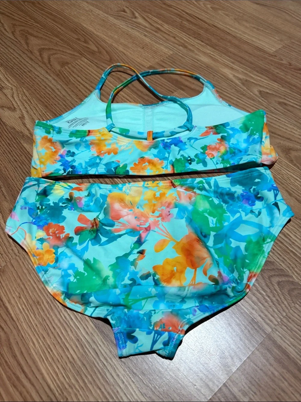 Athleta Aqua Floral Girls' Two-Piece Swim Set